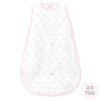 Muslin Non-Weighted zzZipMe Sack  - French Dots, Pastel Pink