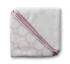Organic Baby Washcloths - Mod Circles on Ivory, Pastel Pink