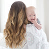 Marquisette Swaddle Blanket - Little Bunnie, Pastel Pink - ONLY 3 LEFT!