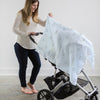 Marquisette Swaddle Blanket - Little Doggie, Pastel Blue - ONLY 1 LEFT!