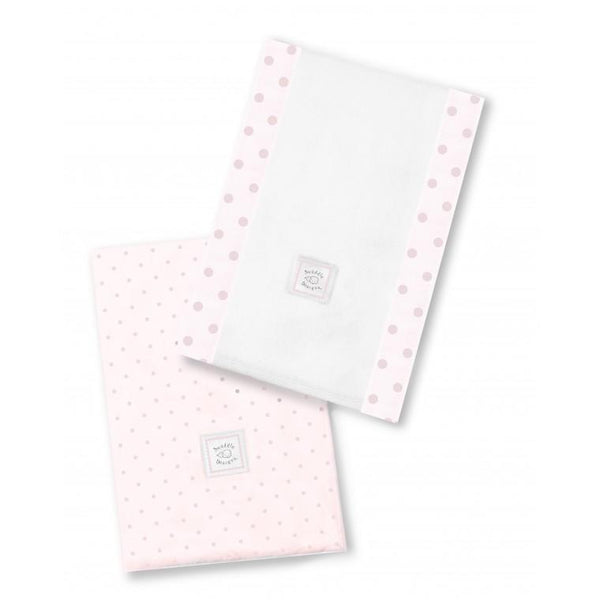 Baby Burpies - Pastel Polka Dots, Pink - Customized