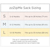 Muslin Non-Weighted zzZipMe Sack - Little Lambs, Sterling